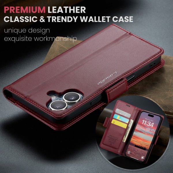 CaseMe iPhone 16 Etui 023 Series Rød