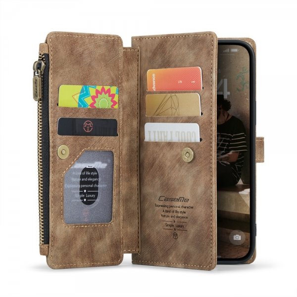 CaseMe iPhone 16 Etui C30 Series Brun