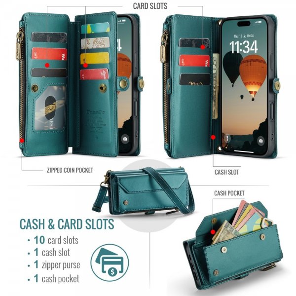 CaseMe iPhone 16 Etui C36 Series Grønn