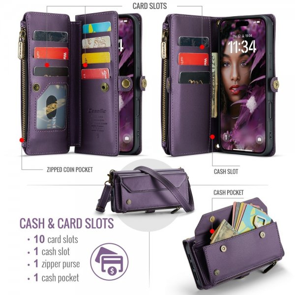 CaseMe iPhone 16 Etui C36 Series Lilla