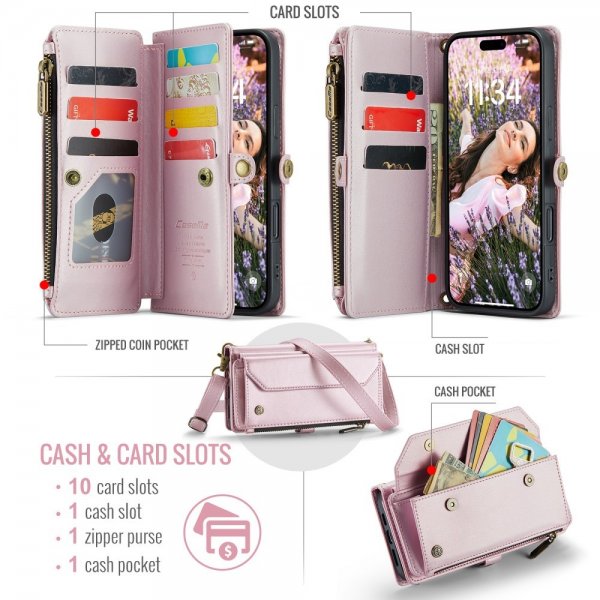 CaseMe iPhone 16 Etui C36 Series Rosa
