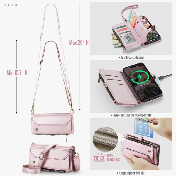 CaseMe iPhone 16 Etui C36 Series Rosa
