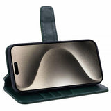 Nordic Covers iPhone 16 Etui Essential Leather Juniper Green