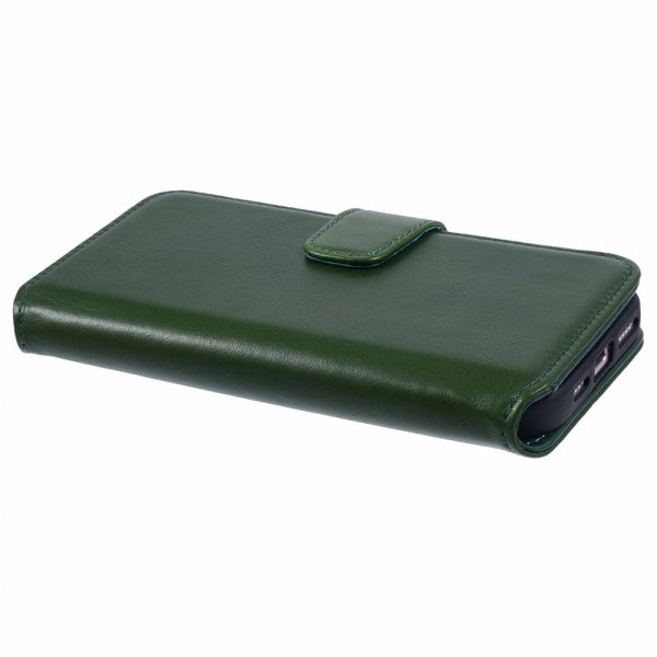 Nordic Covers iPhone 16 Etui Essential Leather Juniper Green