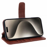 Nordic Covers iPhone 16 Etui Essential Leather Maple Brown