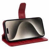 Nordic Covers iPhone 16 Etui Essential Leather Poppy Red