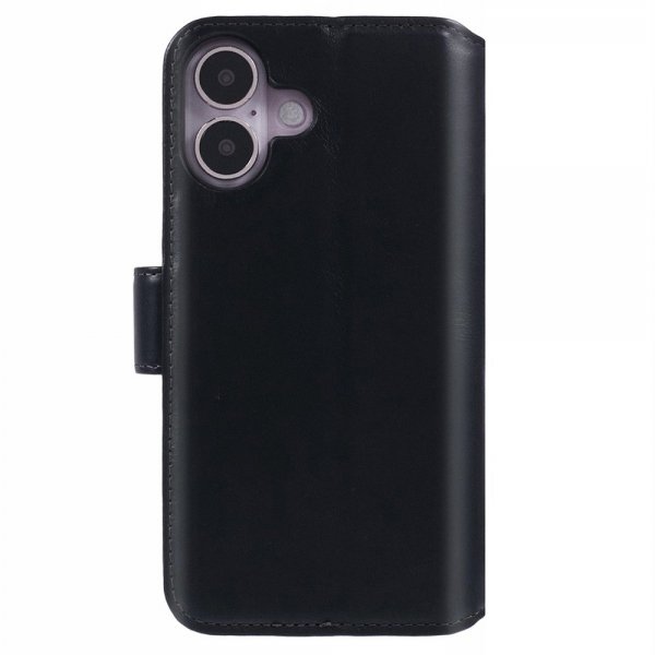 Nordic Covers iPhone 16 Etui Essential Leather Raven Black
