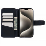 Nordic Covers iPhone 16 Etui Essential Leather Raven Black