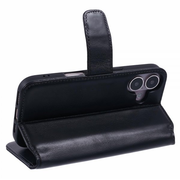 Nordic Covers iPhone 16 Etui Essential Leather Raven Black