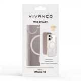 Vivanco iPhone 16 Etui Mag Wallet Greige