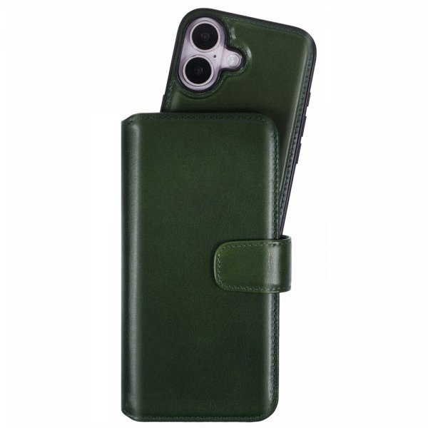 Nordic Covers iPhone 16 Etui MagLeather Juniper Green