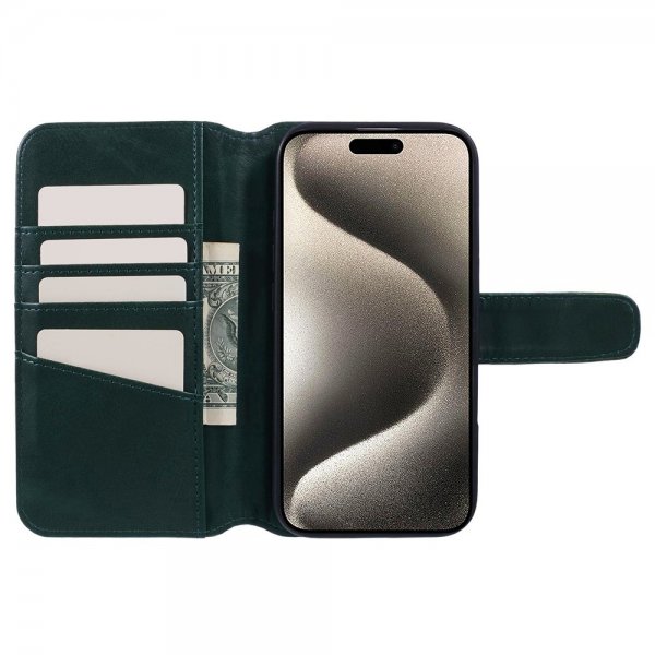 Nordic Covers iPhone 16 Etui MagLeather Juniper Green