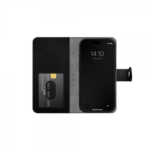 Ideal of Sweden iPhone 16 Etui Magnet Wallet+ MagSafe Svart