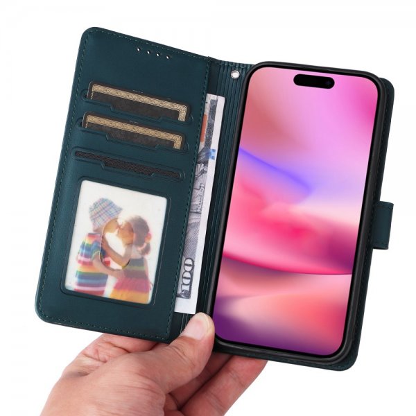 Betopnice iPhone 16 Etui Avtagbart Deksel 005 Blå