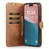 Dg.Ming iPhone 16 Etui Avtagbart Deksel Brun