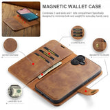 Dg.Ming iPhone 16 Etui Avtagbart Deksel Brun