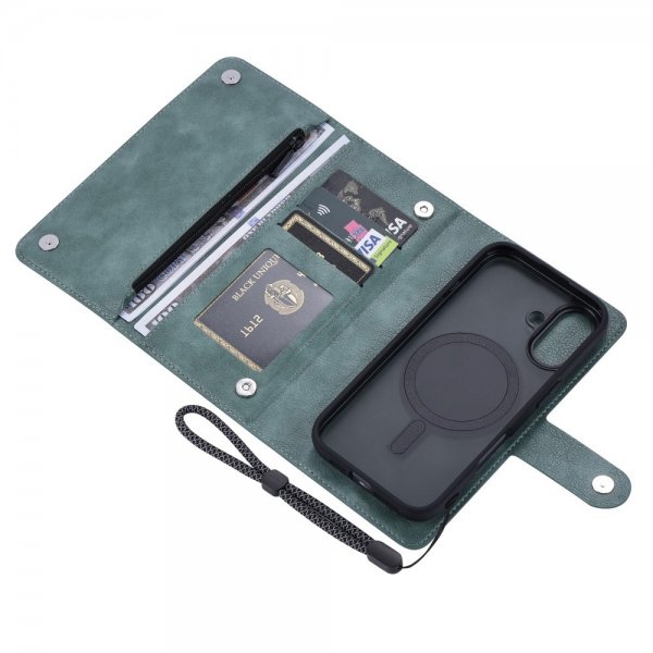 VILI iPhone 16 Etui Avtagbart Deksel GV Series MagSafe Grønn