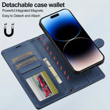 Lc.Imeeke iPhone 16 Etui Avtagbart Deksel L2 Series MagSafe Blå