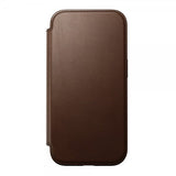 Nomad iPhone 16 Etui Modern Leather Folio Brun