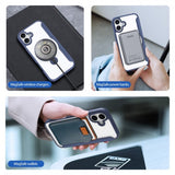 Dux Ducis iPhone 16 Etui Skin X Pro Series Kickstand MagSafe Blå