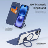 Dux Ducis iPhone 16 Etui Skin X Pro Series Kickstand MagSafe Blå