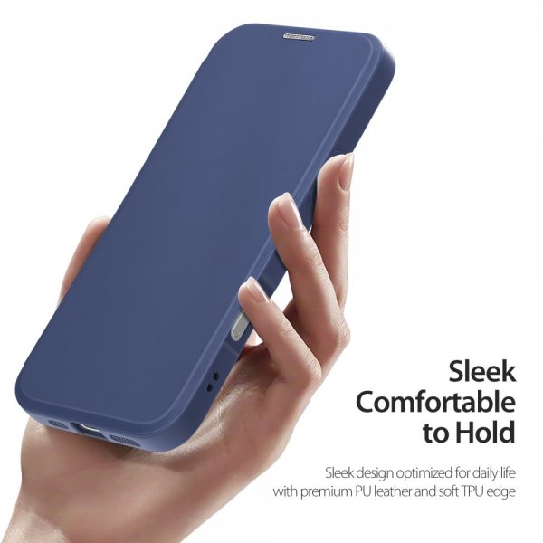 Dux Ducis iPhone 16 Etui Skin X Pro Series Kickstand MagSafe Blå