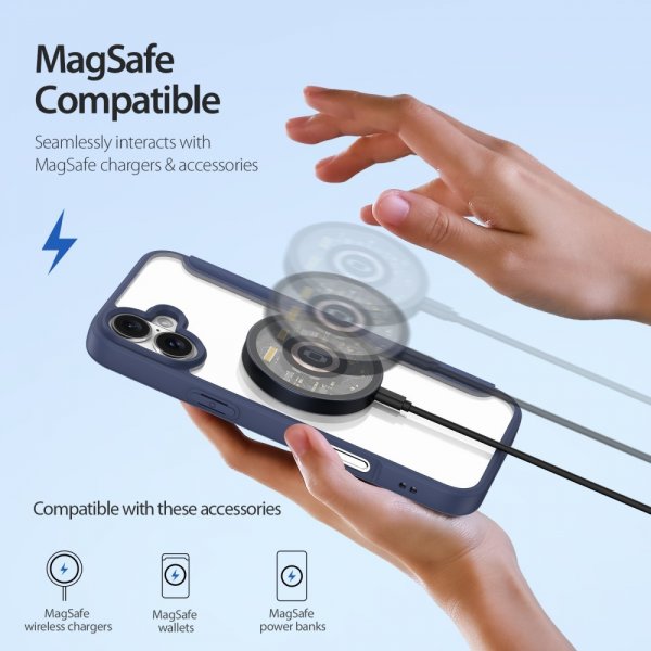 Dux Ducis iPhone 16 Etui Skin X Pro Series MagSafe Blå