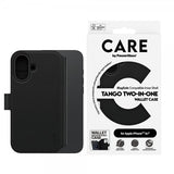 CARE by PanzerGlass iPhone 16 Etui Tango Two-in-One Wallet MagSafe Svart