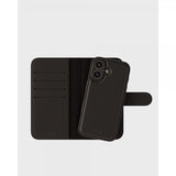 holdit iPhone 16 Etui Wallet Case Magnet Plus Svart