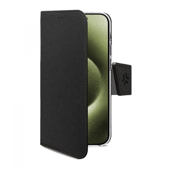Celly iPhone 16 Etui Wally Wallet Case Svart