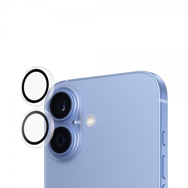 PanzerGlass iPhone 16/iPhone 16 Plus Kamerabeskytter Hoops Transparent