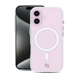 Rvelon iPhone 16 Deksel Korrugerte MagSafe Transparent