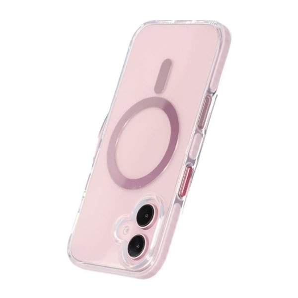 iPhone 16 Deksel Støtsikker MagSafe Rosa