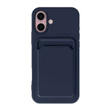 iPhone 16 Deksel Kortholder Blå