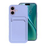 iPhone 16 Deksel Kortholder Lilla