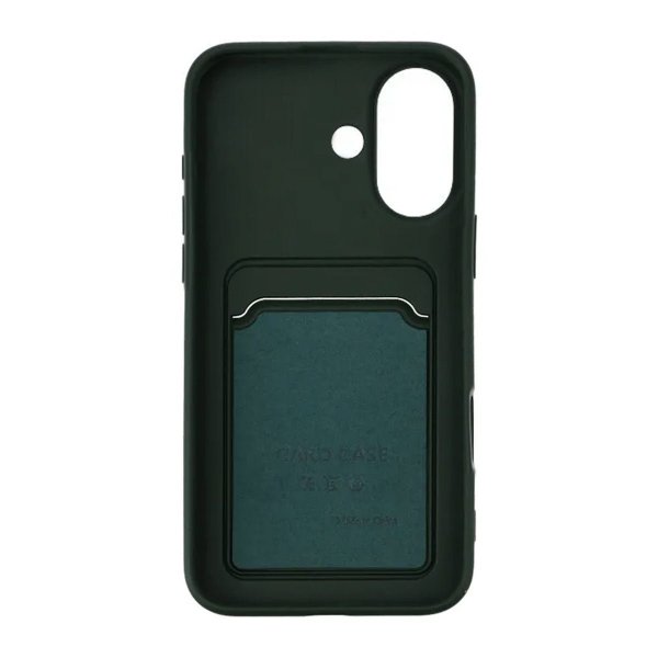 iPhone 16 Deksel Kortholder Grønn