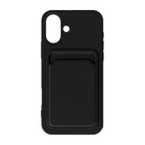 iPhone 16 Deksel Kortholder Svart