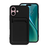 iPhone 16 Deksel Kortholder Svart