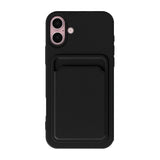 iPhone 16 Deksel Kortholder Svart
