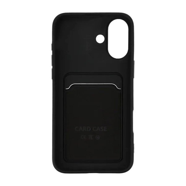 iPhone 16 Deksel Kortholder Svart