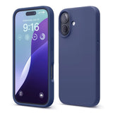 Rvelon iPhone 16 Deksel Silikon Blå