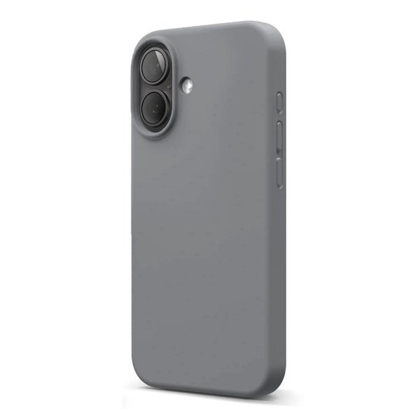 Rvelon iPhone 16 Deksel Silikon Grå