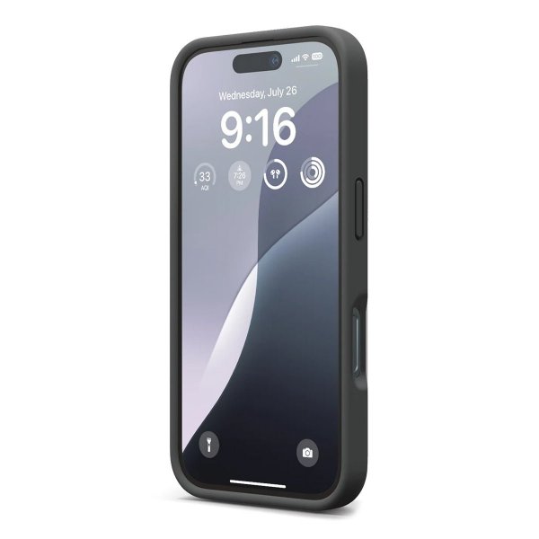 Rvelon iPhone 16 Deksel Silikon Svart