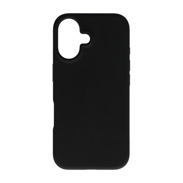 iPhone 16 Deksel Silikon Svart