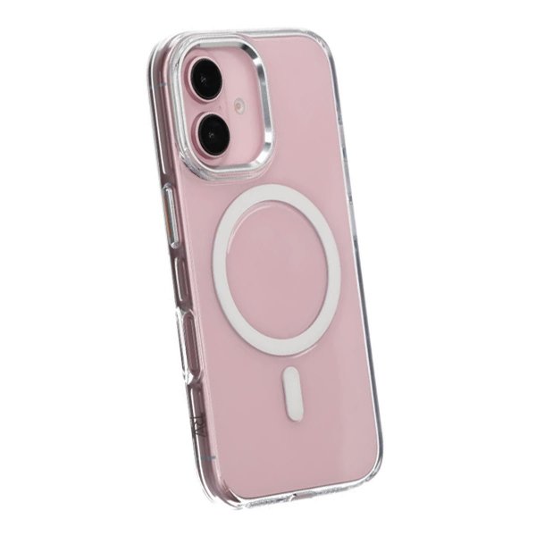 Rvelon iPhone 16 Deksel Kamerastøtfanger MagSafe Transparent