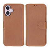 Rvelon iPhone 16 Etui Detachable Wallet Case Brun