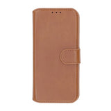 Rvelon iPhone 16 Etui Detachable Wallet Case Brun