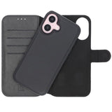 Rvelon iPhone 16 Etui Detachable Wallet Case Svart
