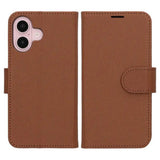iPhone 16 Etui med Stativ Brun