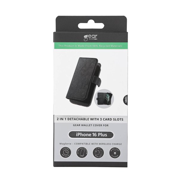 Gear iPhone 16 Plus Etui 2-in-1 MagSeries Svart